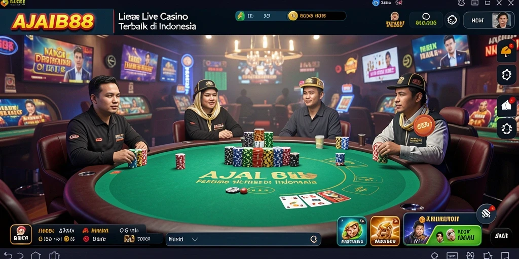 Tampilan gameplay AJAIB88 yang memukau dalam Live Casino.