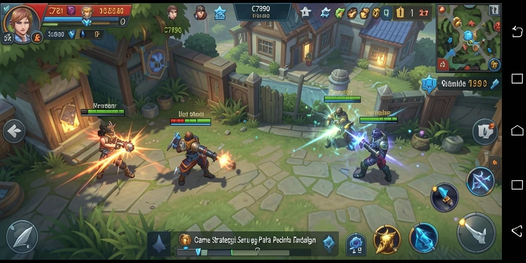Tampilan screenshot gameplay C7890 yang menampilkan pertempuran seru.