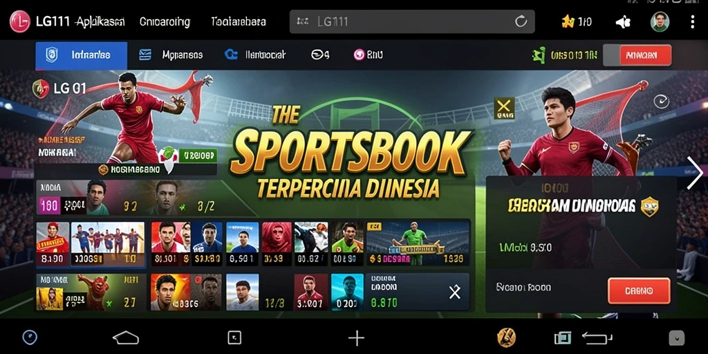 Tampilan antarmuka LG111 saat melakukan taruhan olahraga yang menarik.