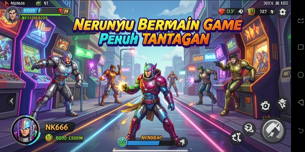 Screenshot gameplay NK666 menunjukkan momen penuh aksi dan tantangan seru.