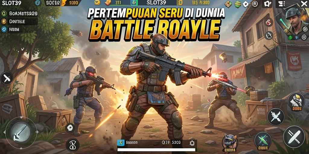 Gameplay seru dalam pertarungan Battle Royale yang mendebarkan.