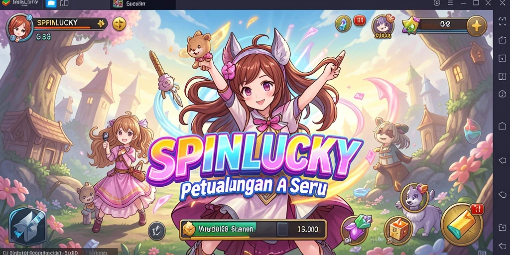 Tampilan gameplay SPINLUCKY yang memukau dan seru.