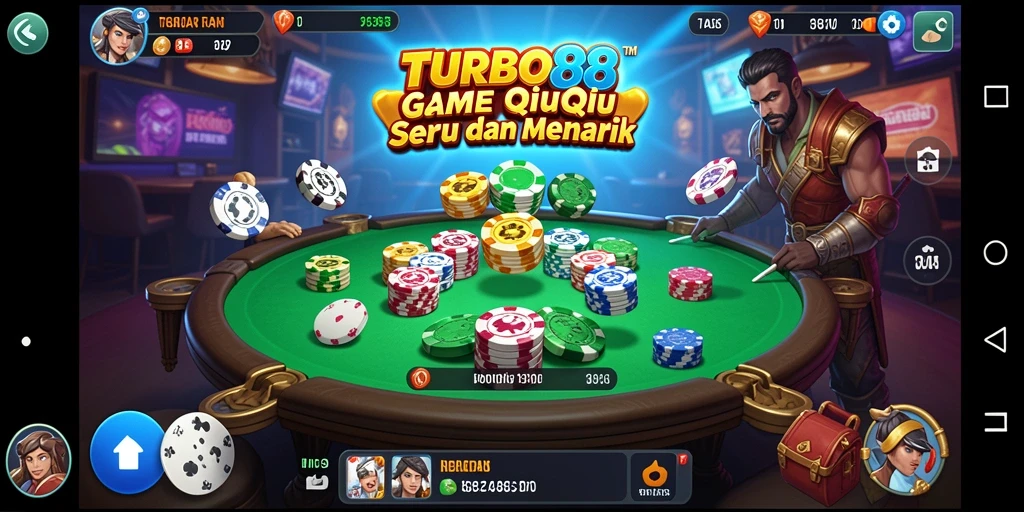 Tampilan screenshot TURBO88 dengan gameplay QiuQiu yang seru.